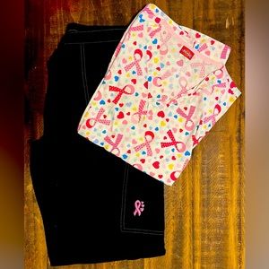 Breast cancer awareness scrubs Sz MD